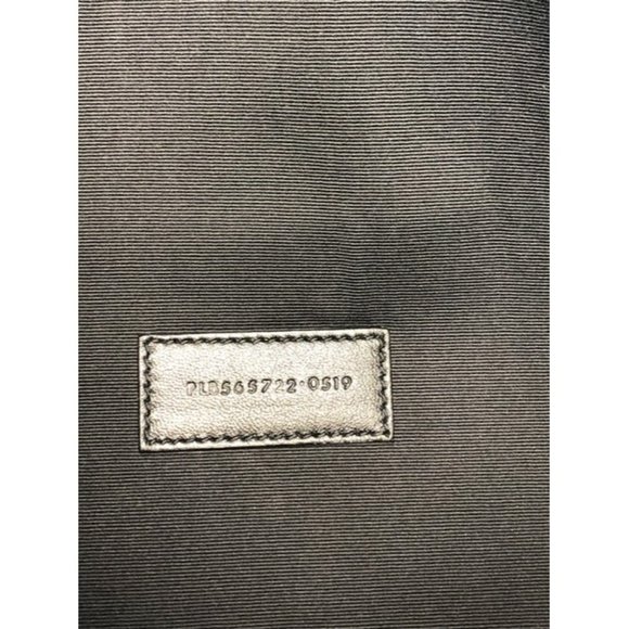 SAINT LAURENT Rive Gauche Black Canvas Clutch - Picture 11 of 12